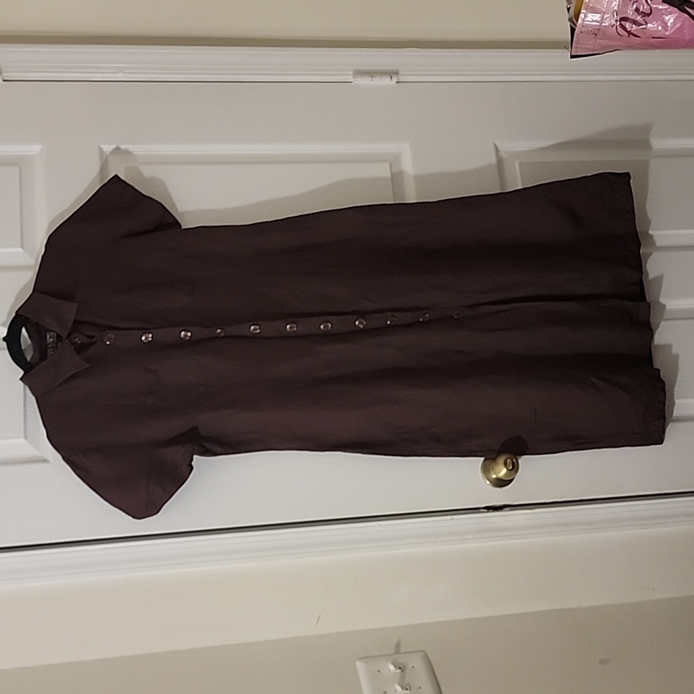 Zoey and Beth  Brown Linen Like Dress Size Large